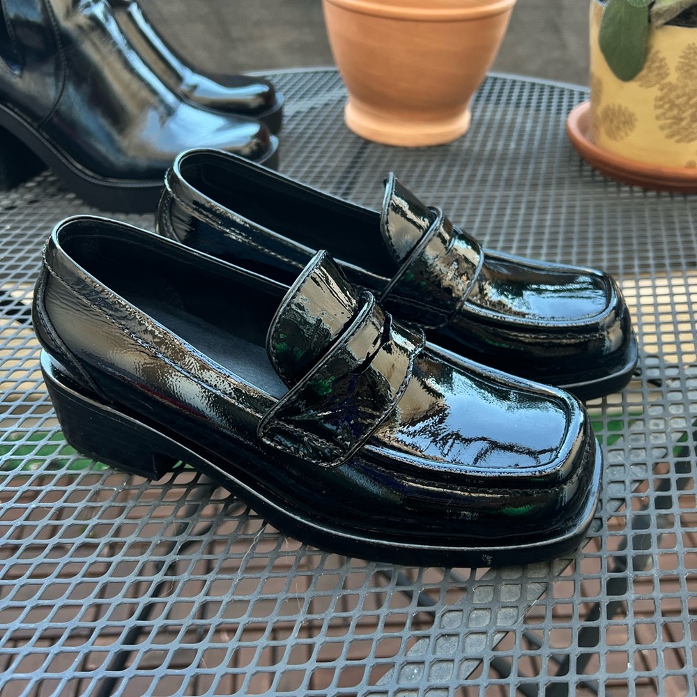 Jeffrey Campbell Sorbonne Black Loafers Shoes